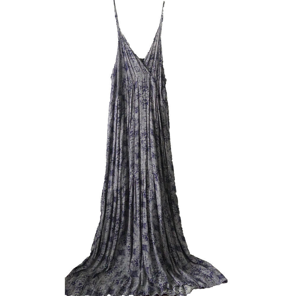 Rue 21 Floral Maxi Dress Sundress MEDIUM Purple Y2K‎ Summer Beach Light Flowy